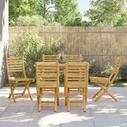 Folding garden chairs 6 units bamboo 43x54x88 cm v8391 Vetonek