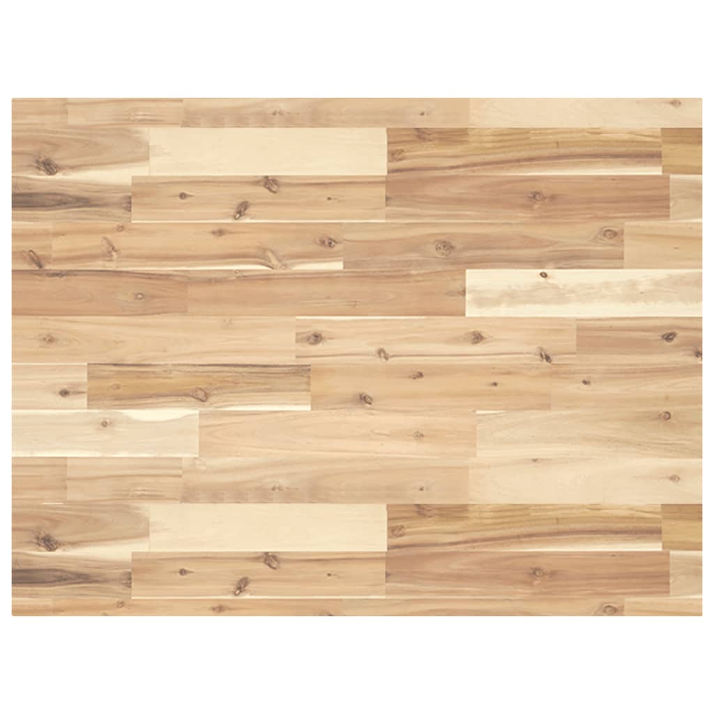 Vetonek Tablero escritorio madera maciza acacia sin tratar 80x60x4 cm