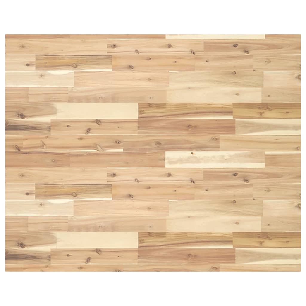 Vetonek Tablero escritorio madera maciza acacia sin tratar 100x80x4 cm