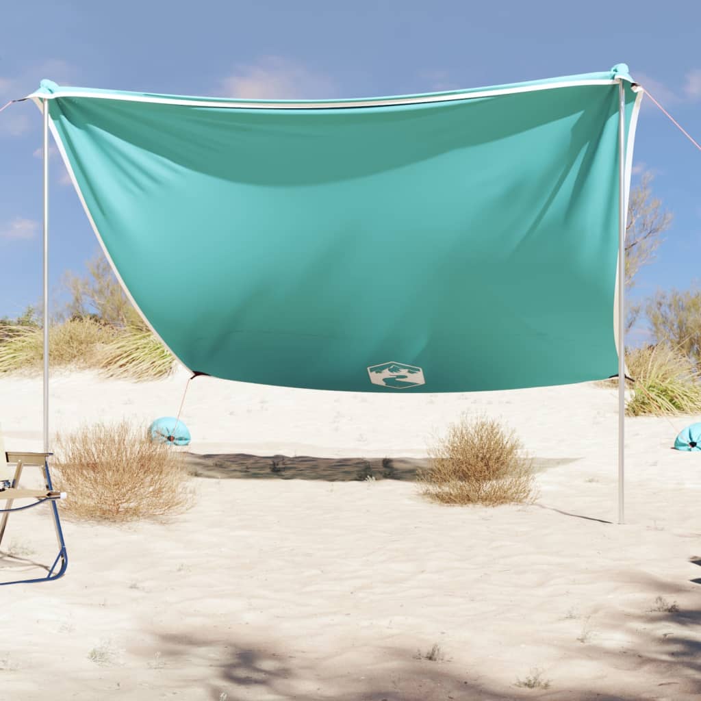 Vetonek Toldo de playa con anclas de arena verde 304x300 cm