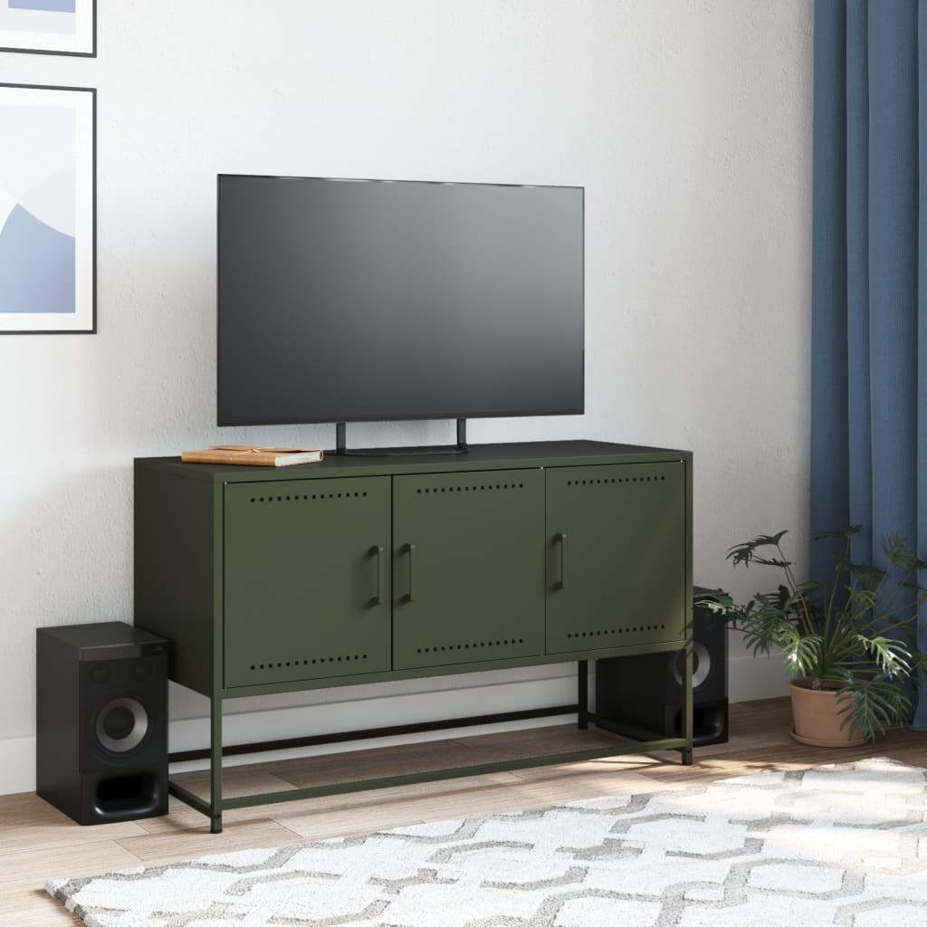 100.5x39x60.5 cm green steel tv furniture