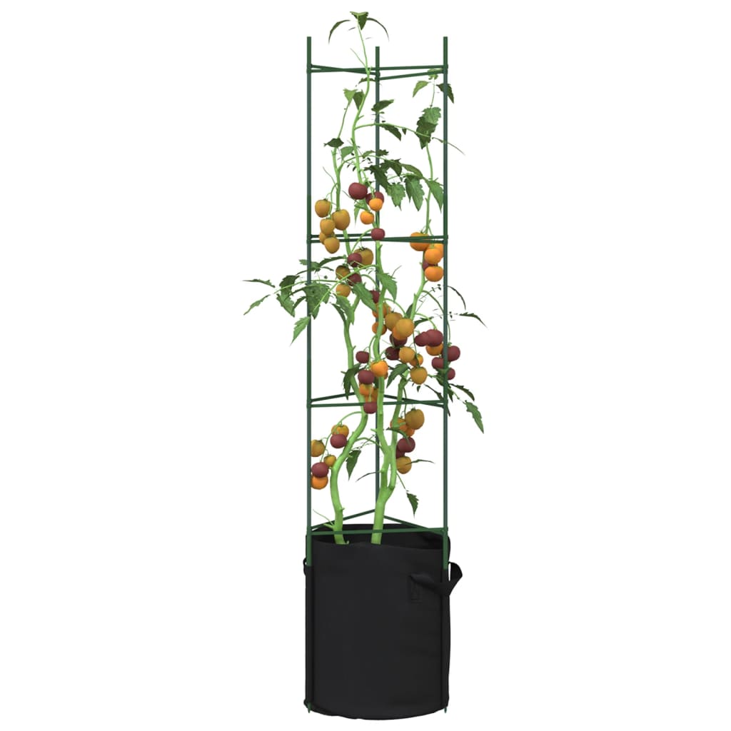 Vetonek Tutor para tomates con bolsa 2 uds de acero y PP 154 cm