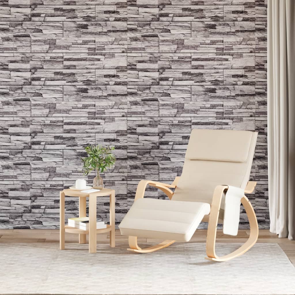 Vetonek Paneles de pared 3D 10 unidades EPS gris claro 100x50 cm