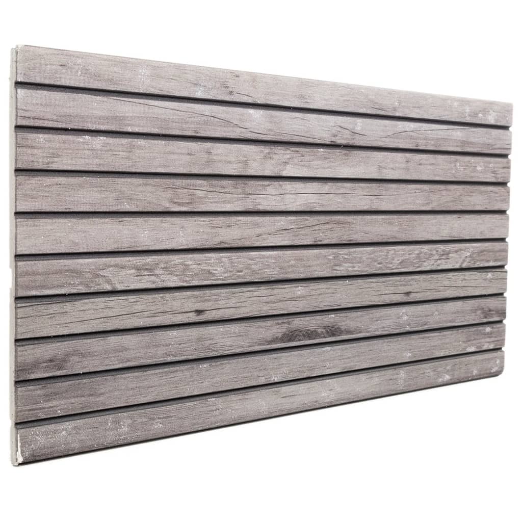 Paneles de pared 3D 5 unidades EPS gris 100x50 cm - Vetonek