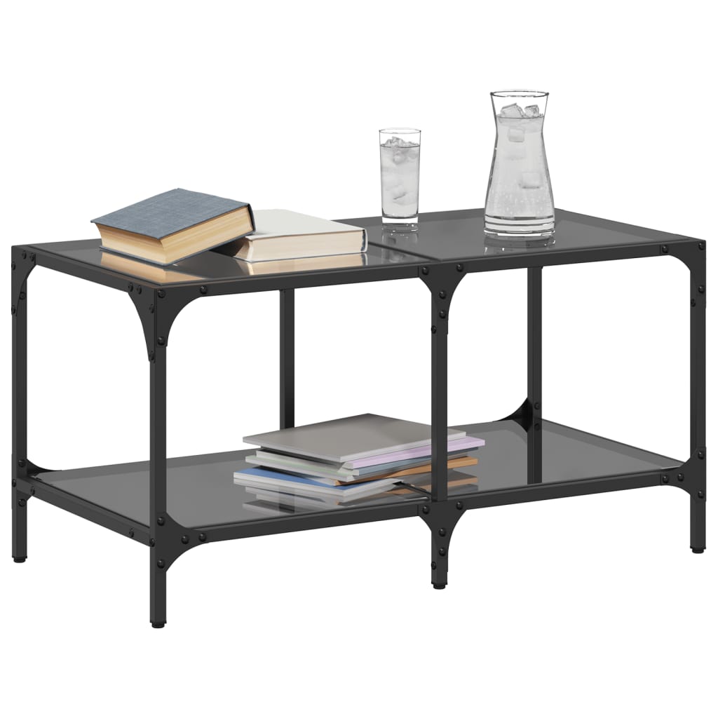 Black Steel Center Surface Center Table 78.5x40x40 cm