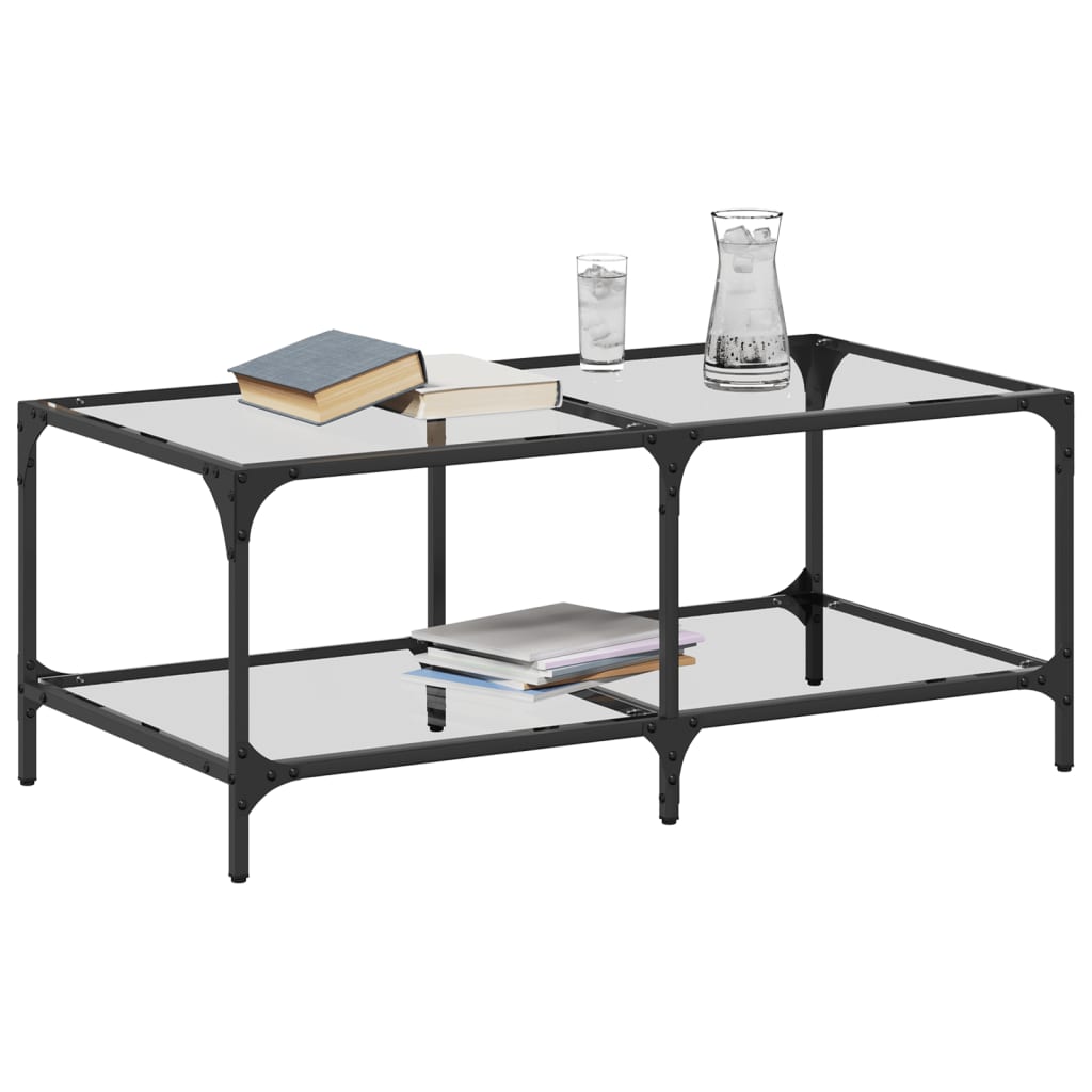 Central Center Table 98.5x50x40 cm steel surface