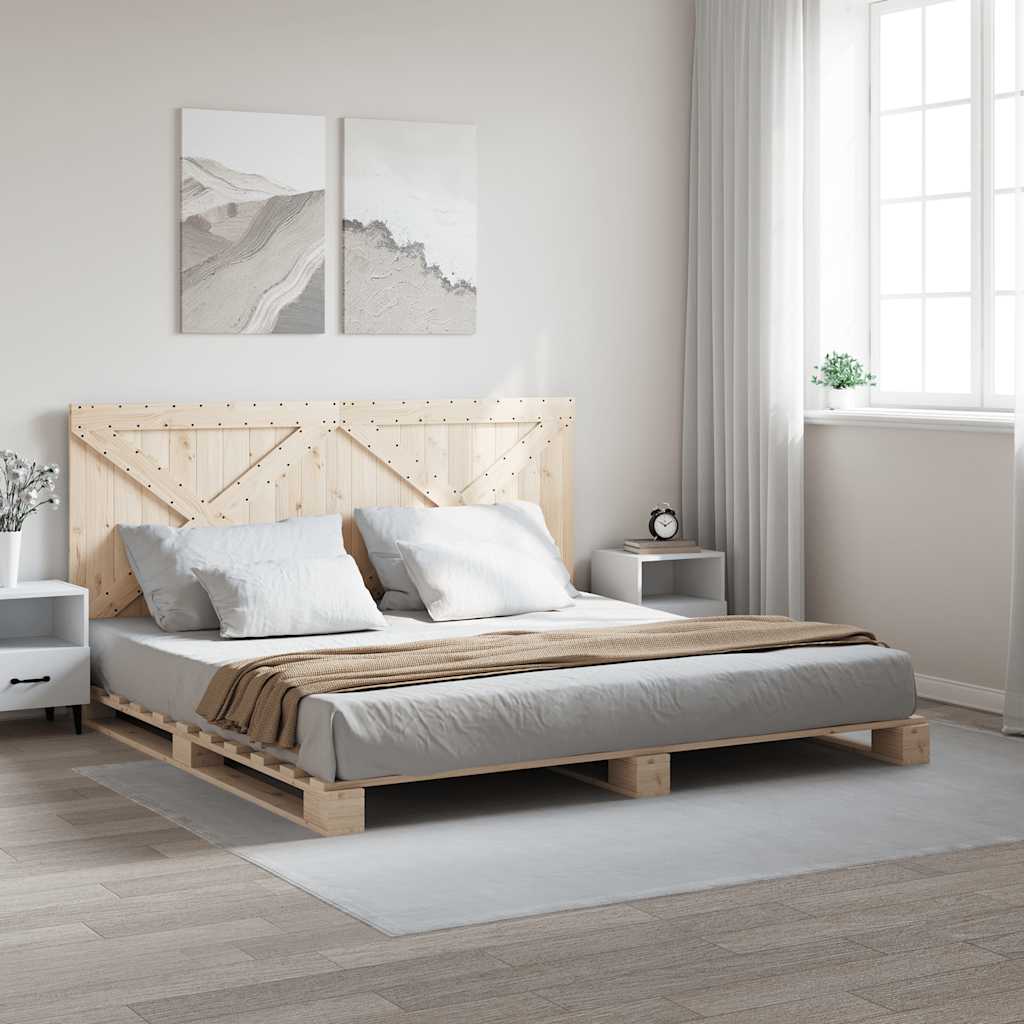 Vetonek Estructura de cama con cabecero madera maciza pino 180x200 cm