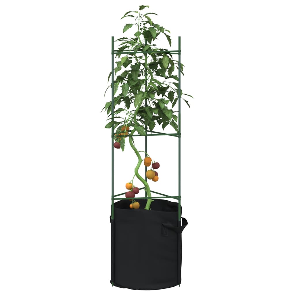 Vetonek Tutores para tomates con bolsa 4 uds de acero y PP 116 cm