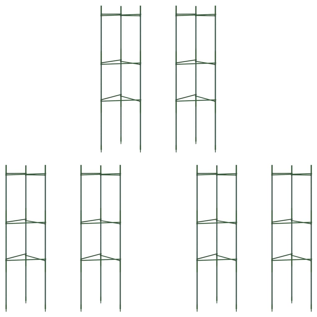 Tutores para tomates 6 unidades aço e pp 116 cm