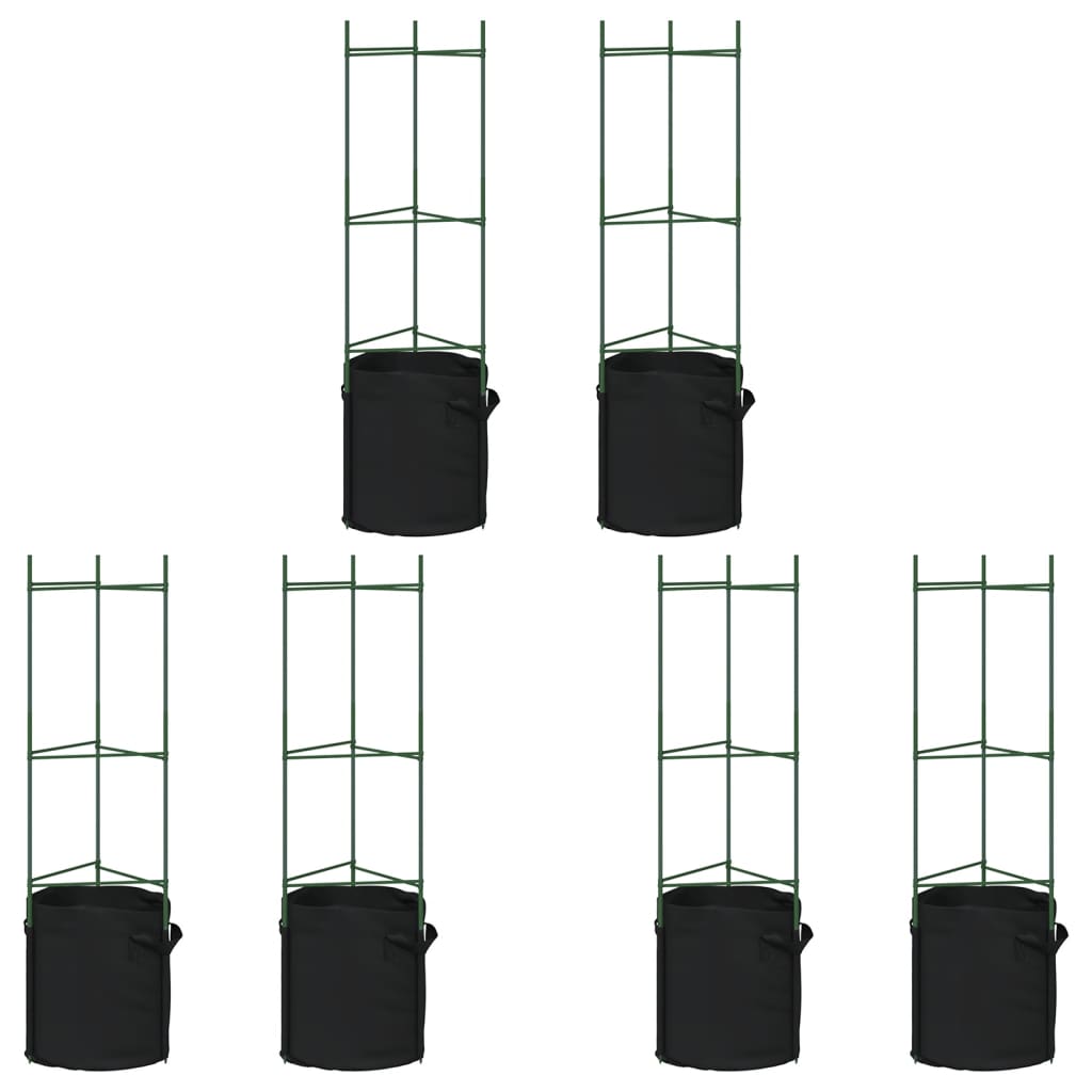 Tutor para tomates com 6 unidades de aço e pp 116 cm