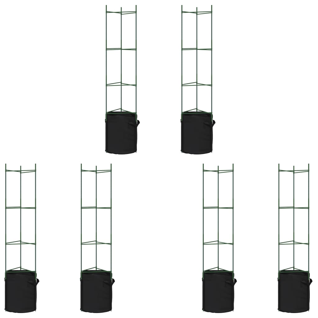 Tutor para tomates com 6 unidades de aço e pp 154 ​​cm