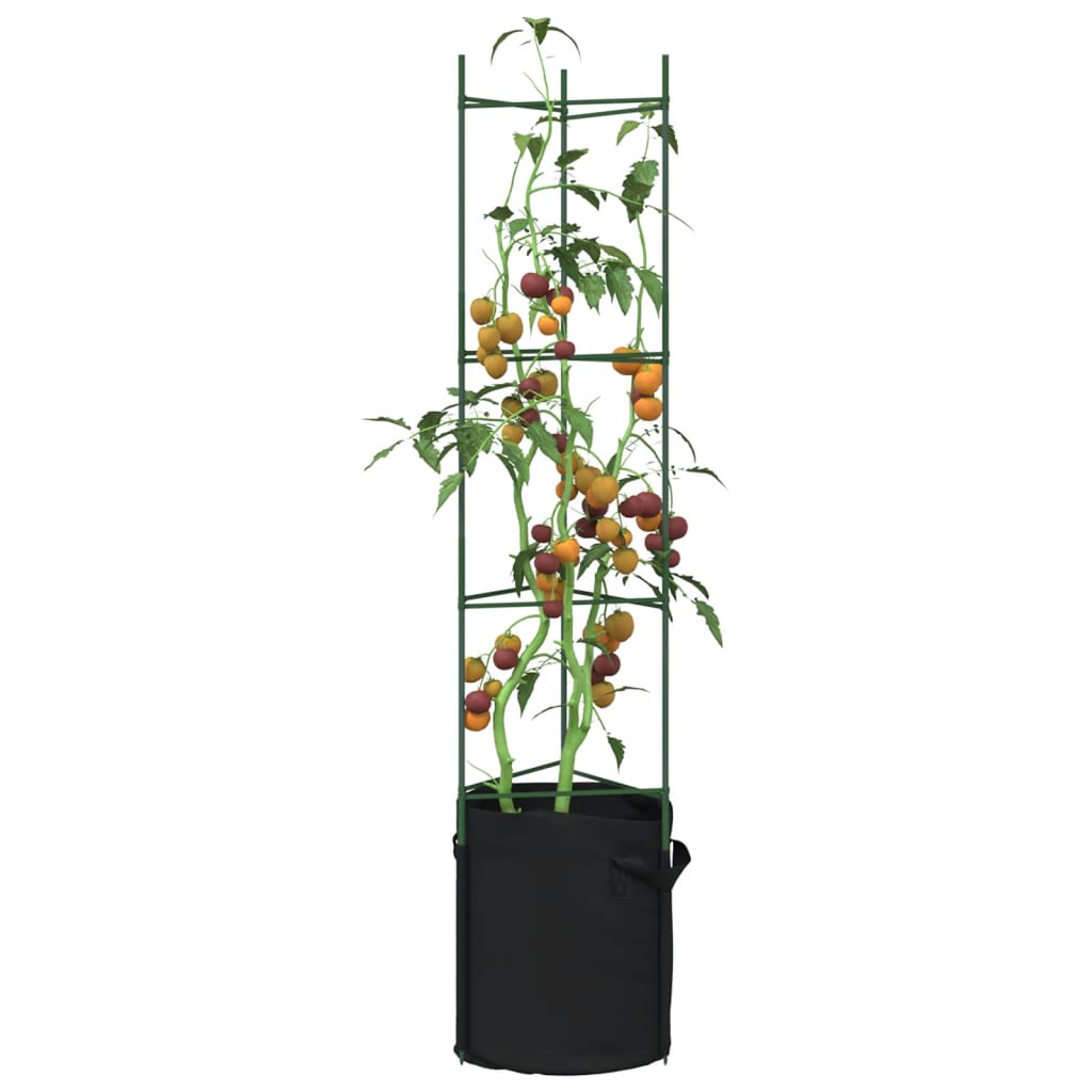 Vetonek Tutores para tomates con bolsa 6 uds de acero y PP 154 cm