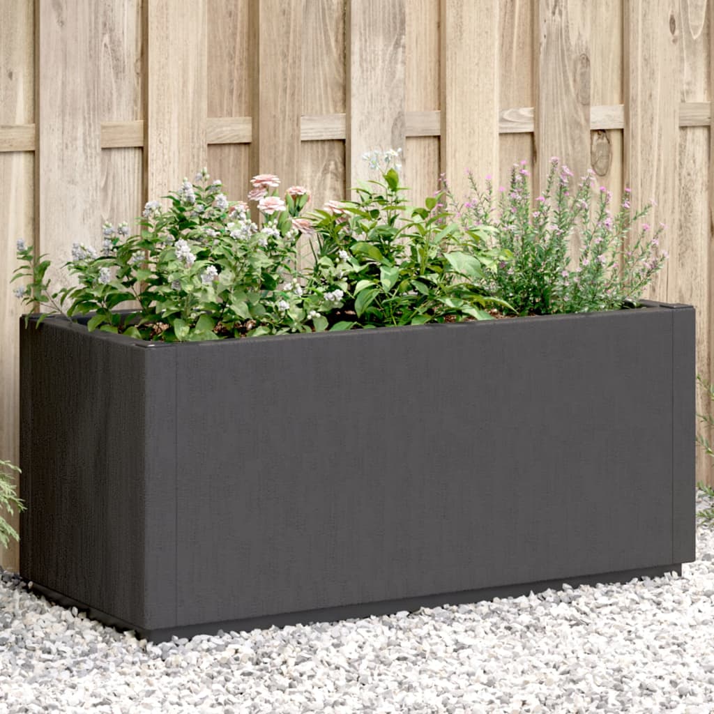 Vetonek Jardinera PP gris oscuro 80x36x35 cm