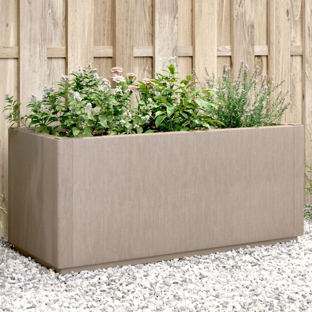 Vetonek Jardinera PP marrón claro 80x36x35 cm