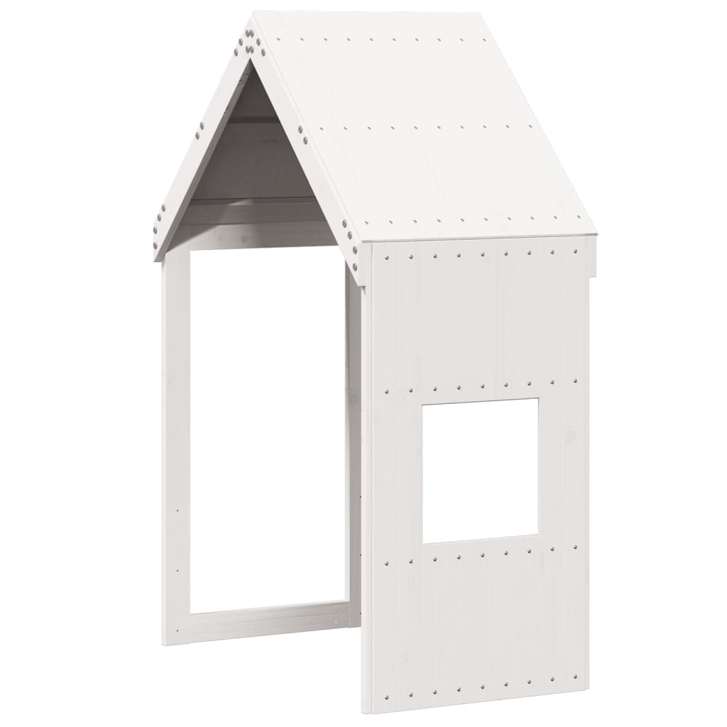 Madeira de quarto infantil Pinheiro branco sólido 55x99x139.5 cm