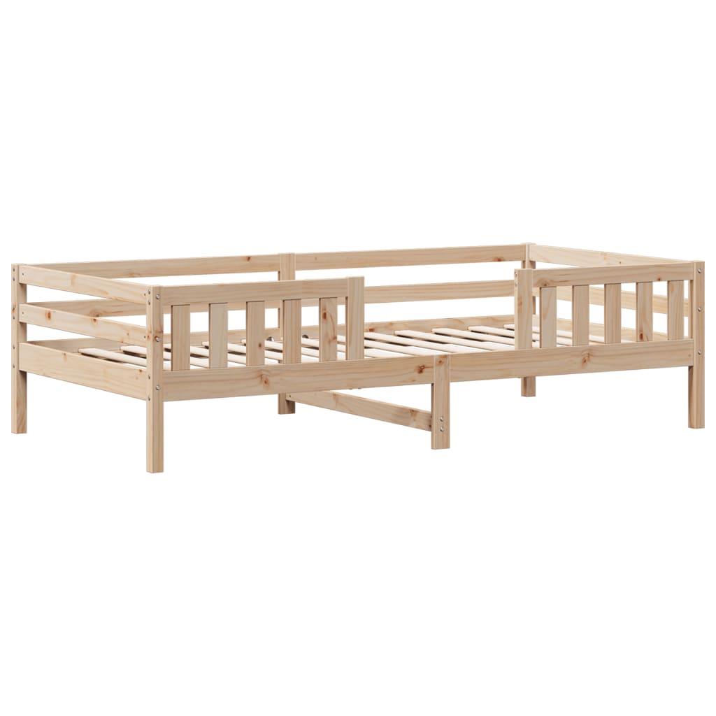 Estructura de cama sin colchón madera maciza de pino 90x190 cm v8656 - Vetonek