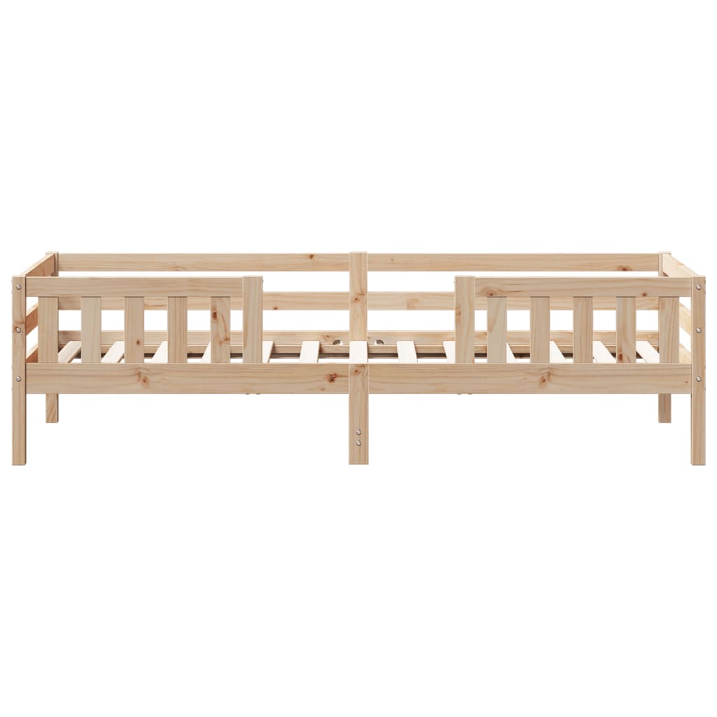 Estructura de cama sin colchón madera maciza de pino 90x190 cm v8656 - Vetonek