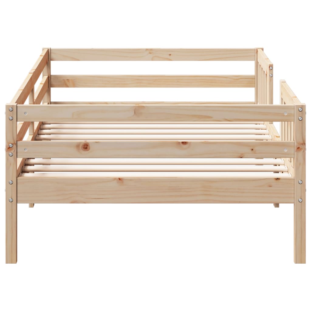 Estructura de cama sin colchón madera maciza de pino 90x190 cm v8656 - Vetonek