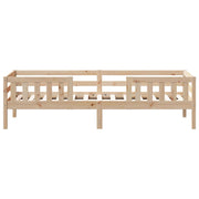 Estructura de cama sin colchón madera maciza pino 75x190 cm v8687 - Vetonek
