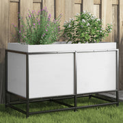 Jardinière en pin blanc massif 80x40x50 cm v9158 Vetonek