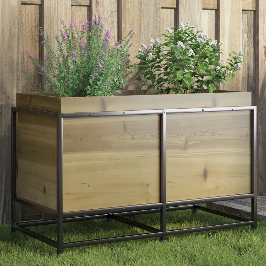 Jardinière en bois de pin imprégné 80x40x50 cm v9189 Vetonek