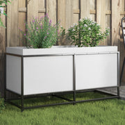 Jardinière en pin blanc massif 100x40x50 cm v9202 Vetonek