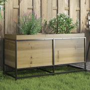 Jardinière en bois de pin imprégné 100x40x50 cm v9233 Vetonek