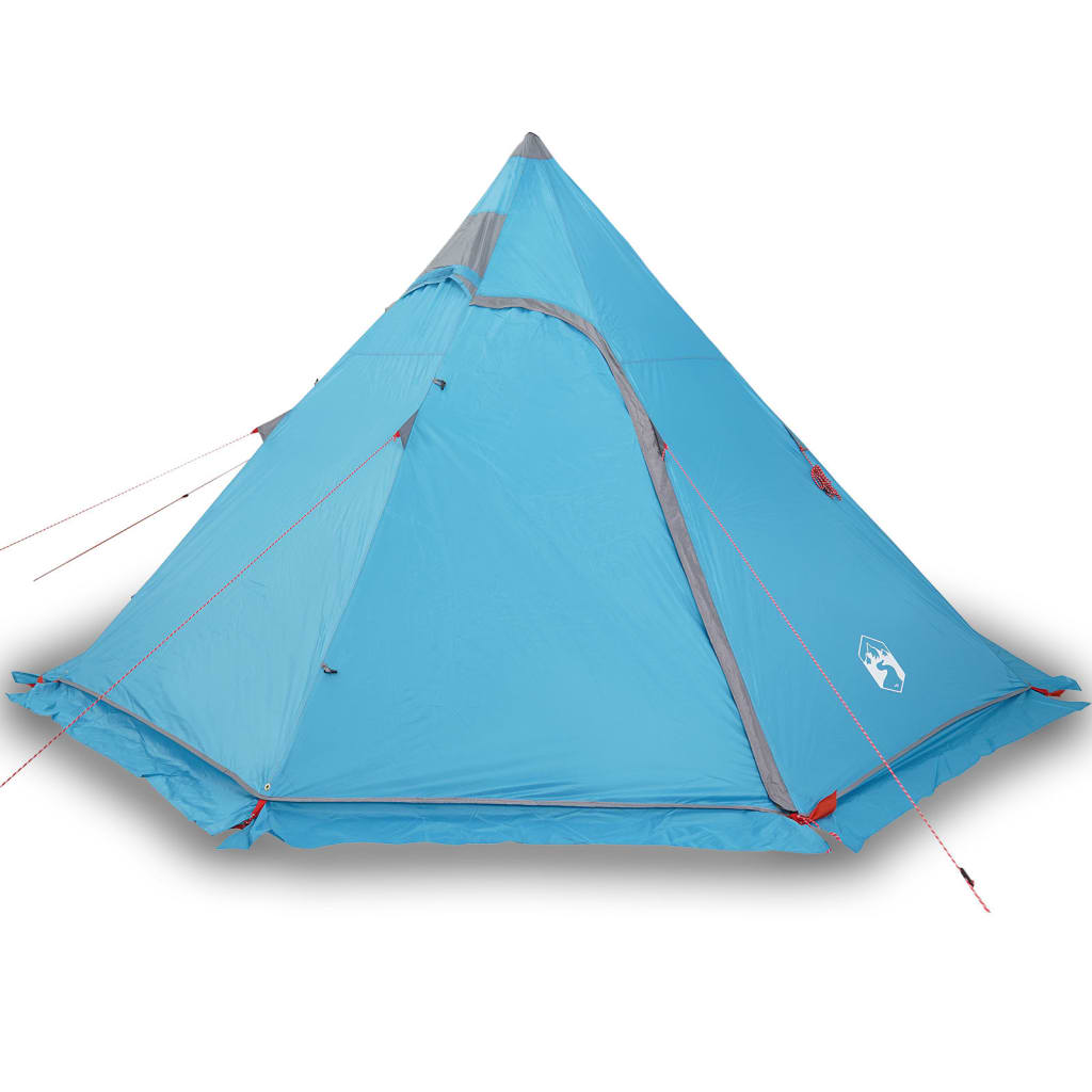 Tienda de campaña tipi para 5 personas impermeable azul