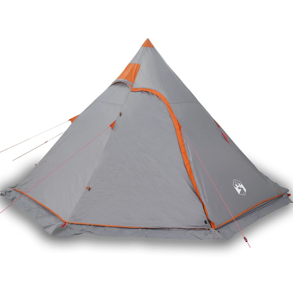 Tienda de campaña tipi para 5 personas impermeable gris