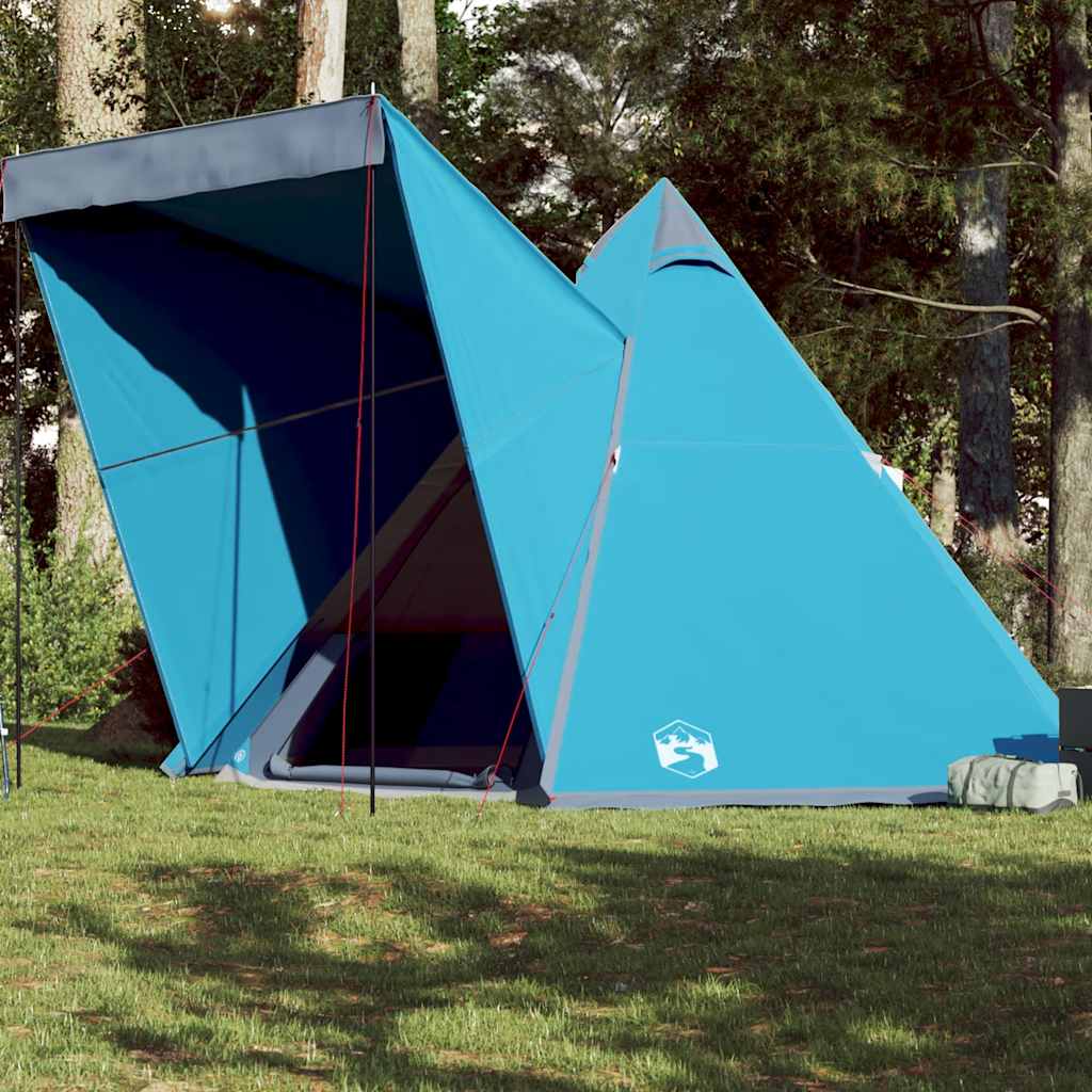 Vetonek Tienda de campaña familiar tipi 6 personas impermeable azul