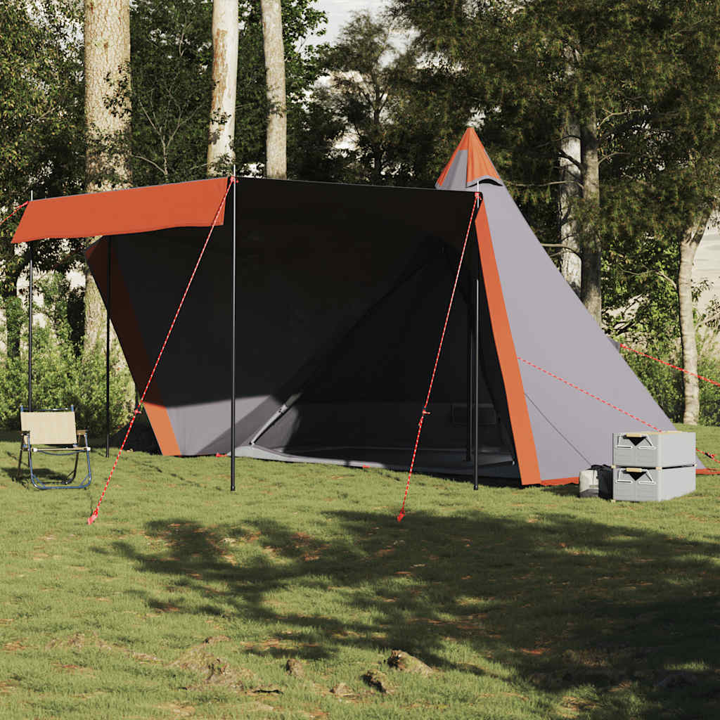 Vetonek Tienda familiar tipi para 6 personas impermeable gris naranja