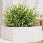 Jardinière en pin blanc massif 60x60x23 cm v9126 Vetonek