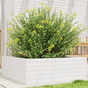 Jardinière en pin blanc massif 70x70x23 cm v9171 Vetonek