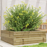 Jardinière en bois de pin imprégné 70x70x23 cm v9201 Vetonek