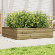 Jardinière en bois de pin imprégné 90x90x23 cm v9300 Vetonek