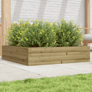 Jardinière en bois de pin imprégné 100x100x23 cm v9355 Vetonek