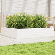 Jardinière en pin blanc massif 110x110x23 cm v9379 Vetonek
