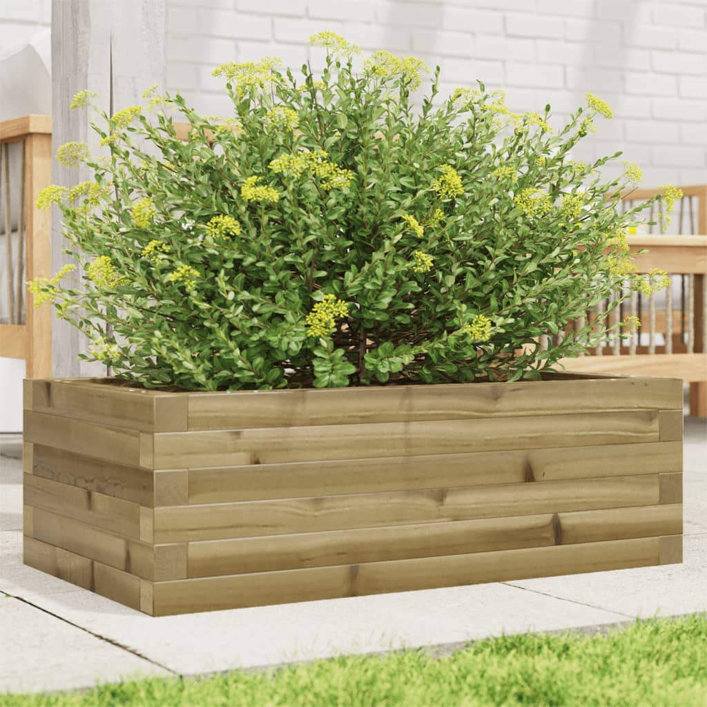 Vetonek Jardinera de madera de pino impregnada 70x40x23 cm