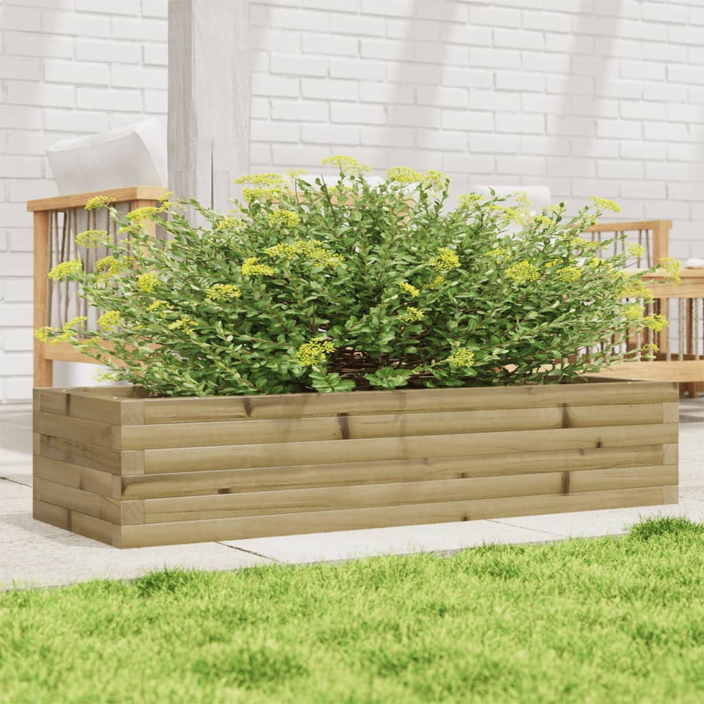 Jardinière en bois de pin imprégné 110x40x23 cm v9553 Vetonek