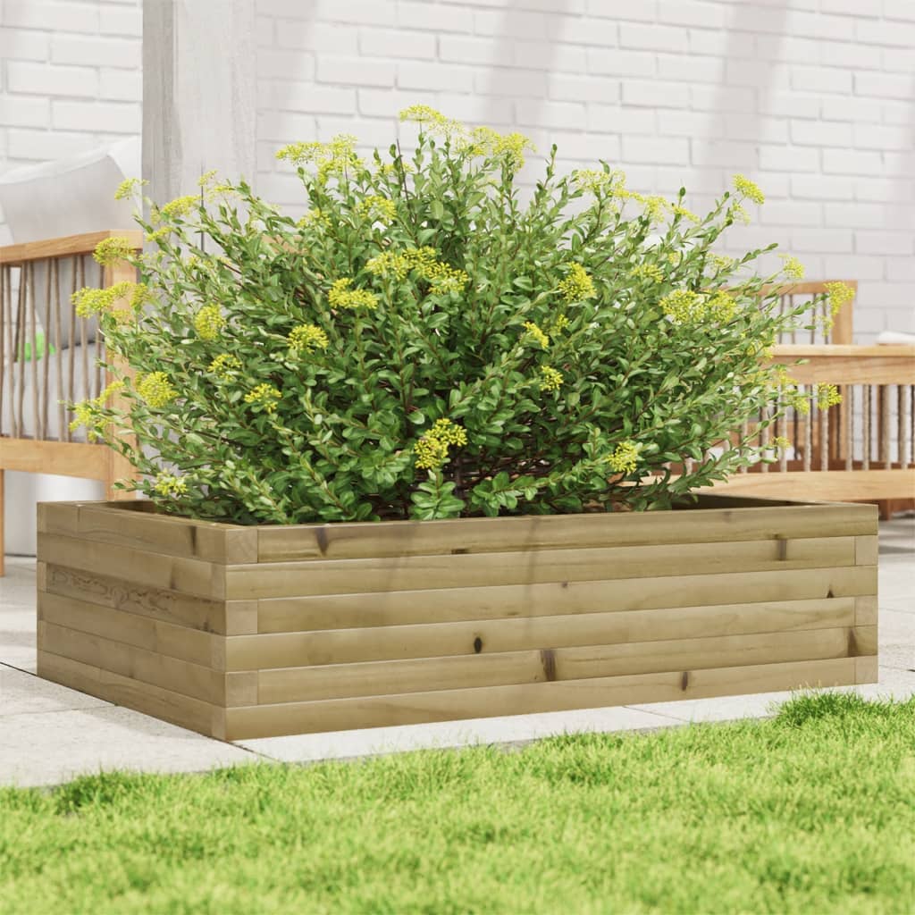 Vetonek Jardinera de madera de pino impregnada 90x60x23 cm