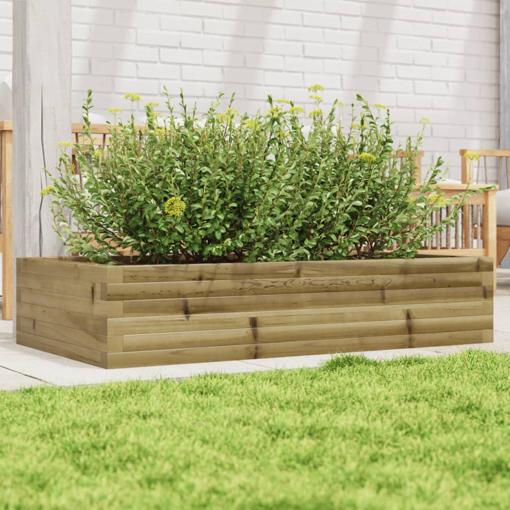 Jardinière en bois de pin imprégné 110x60x23 cm v9652 Vetonek