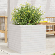 Jardinière en pin blanc massif 50x50x45,5 cm v9676 Vetonek