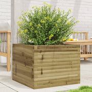 Jardinière en bois de pin imprégné 60x60x45,5 cm v9751 Vetonek