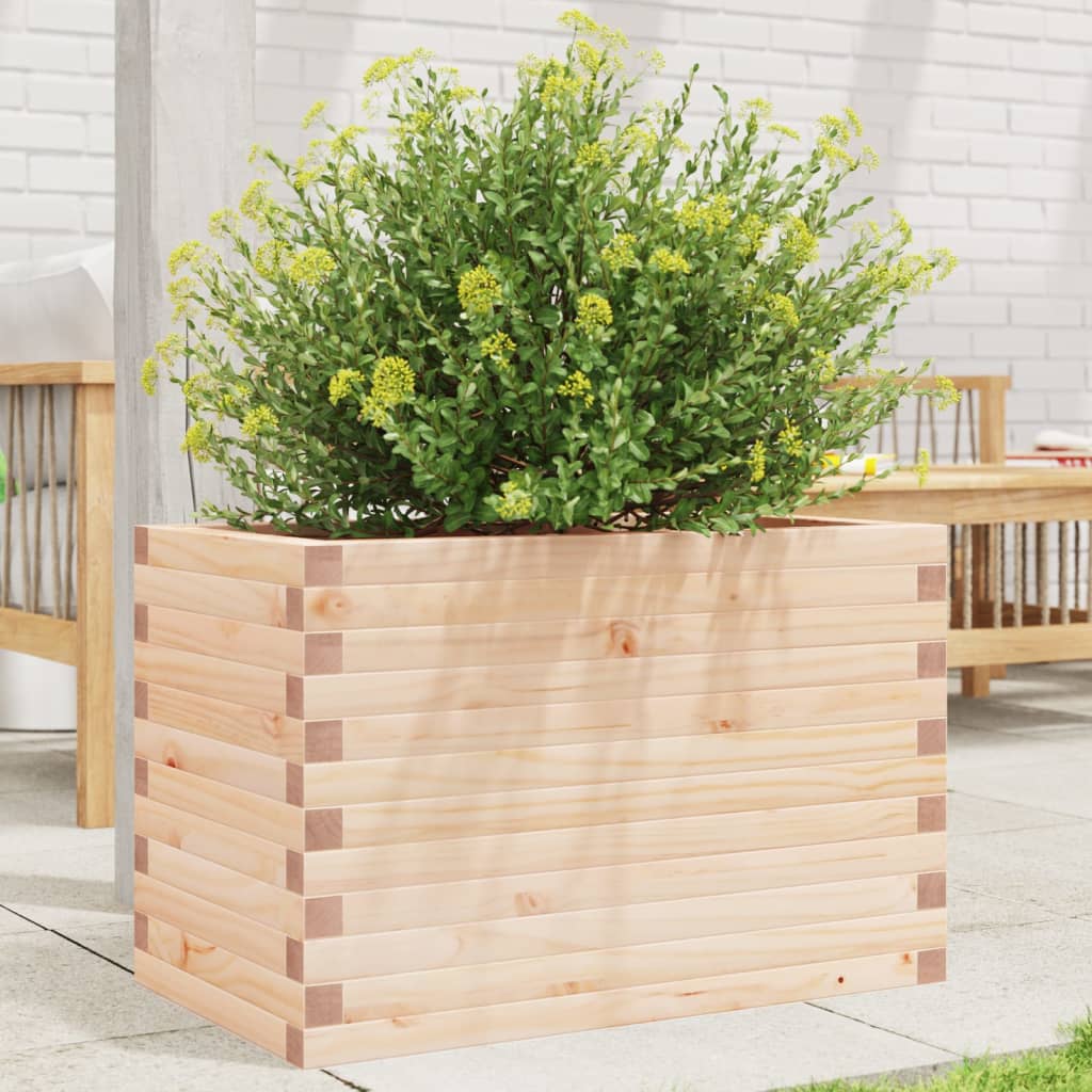 Vetonek Jardinera madera maciza de pino 70x40x45,5 cm