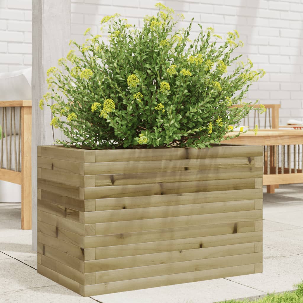 Vetonek Jardinera de madera de pino impregnada 70x40x45,5 cm