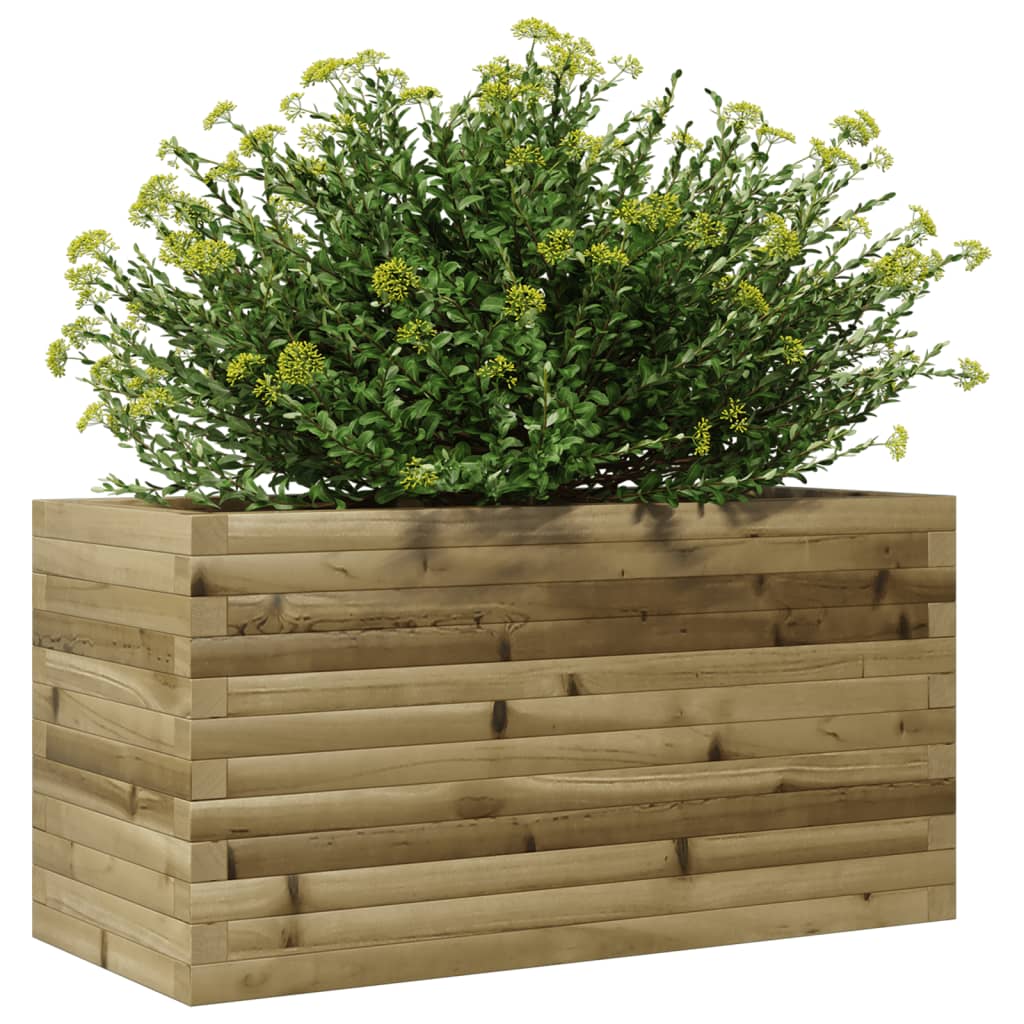 Jardinière en bois de pin imprégné 90x40x45,5 cm v9959 - Vetonek