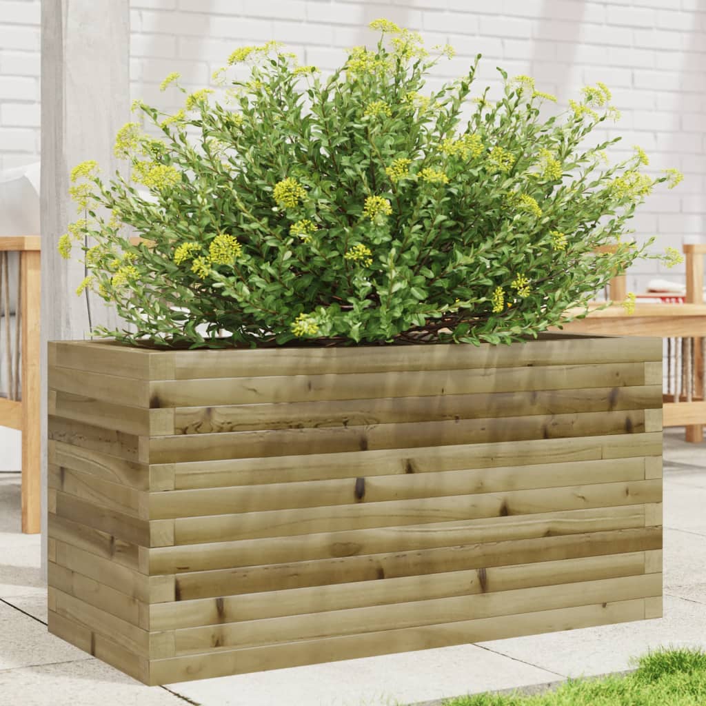 Jardinière en bois de pin imprégné 90x40x45,5 cm v9959 Vetonek