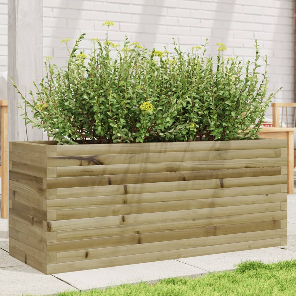 Jardinière en bois de pin imprégné 110x40x45,5 cm v0009 Vetonek
