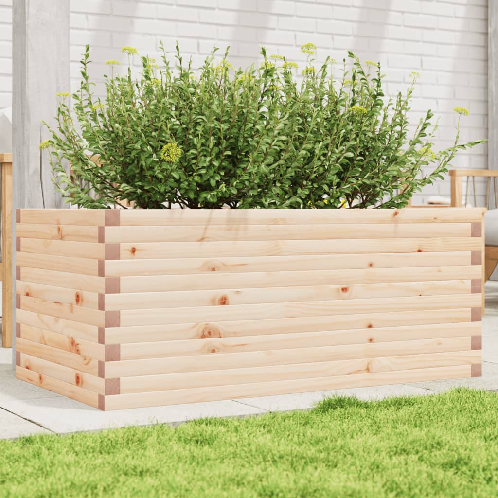 Vetonek Jardinera de madera maciza de pino 110x60x45,5 cm