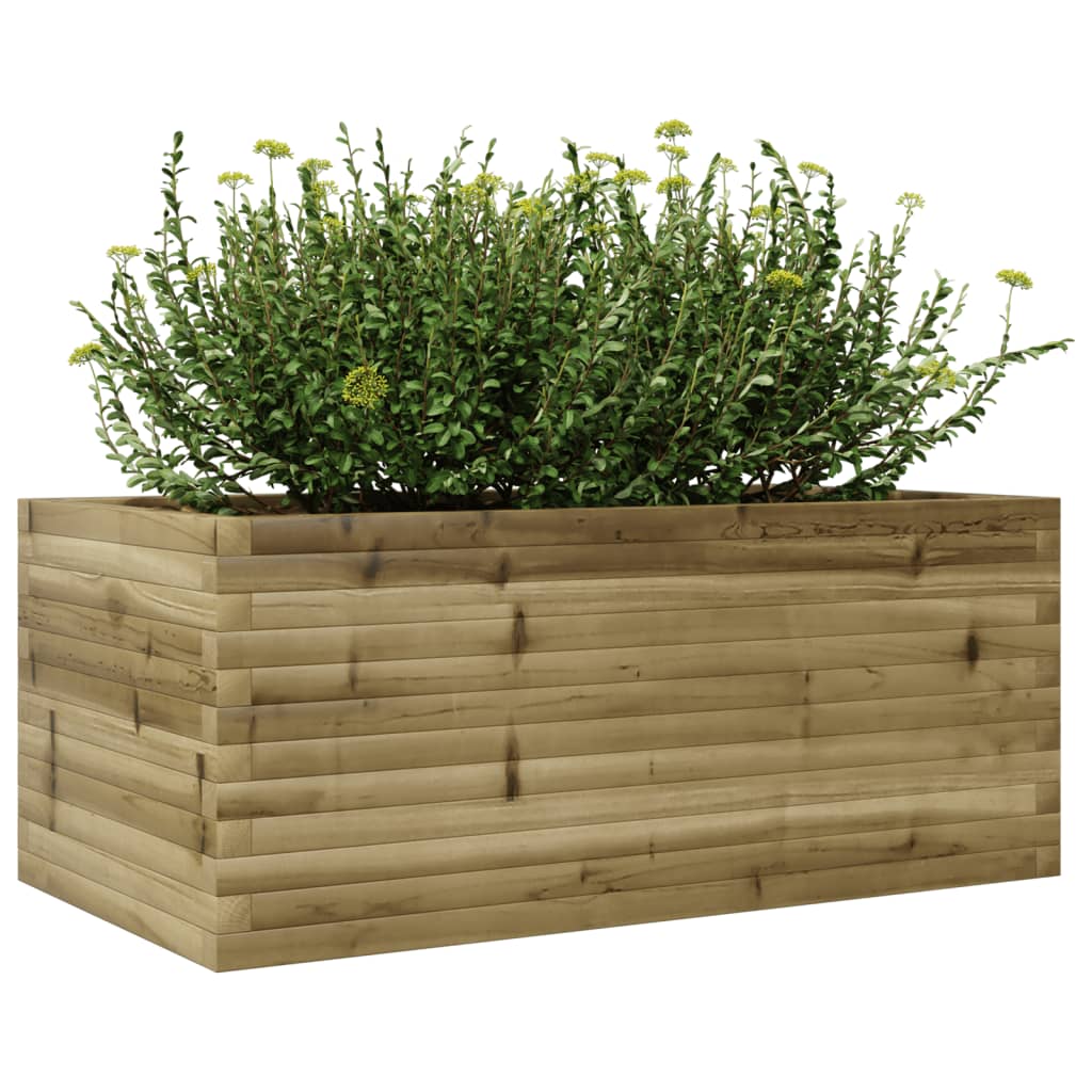Jardinière en bois de pin imprégné 110x60x45,5 cm v0108 - Vetonek